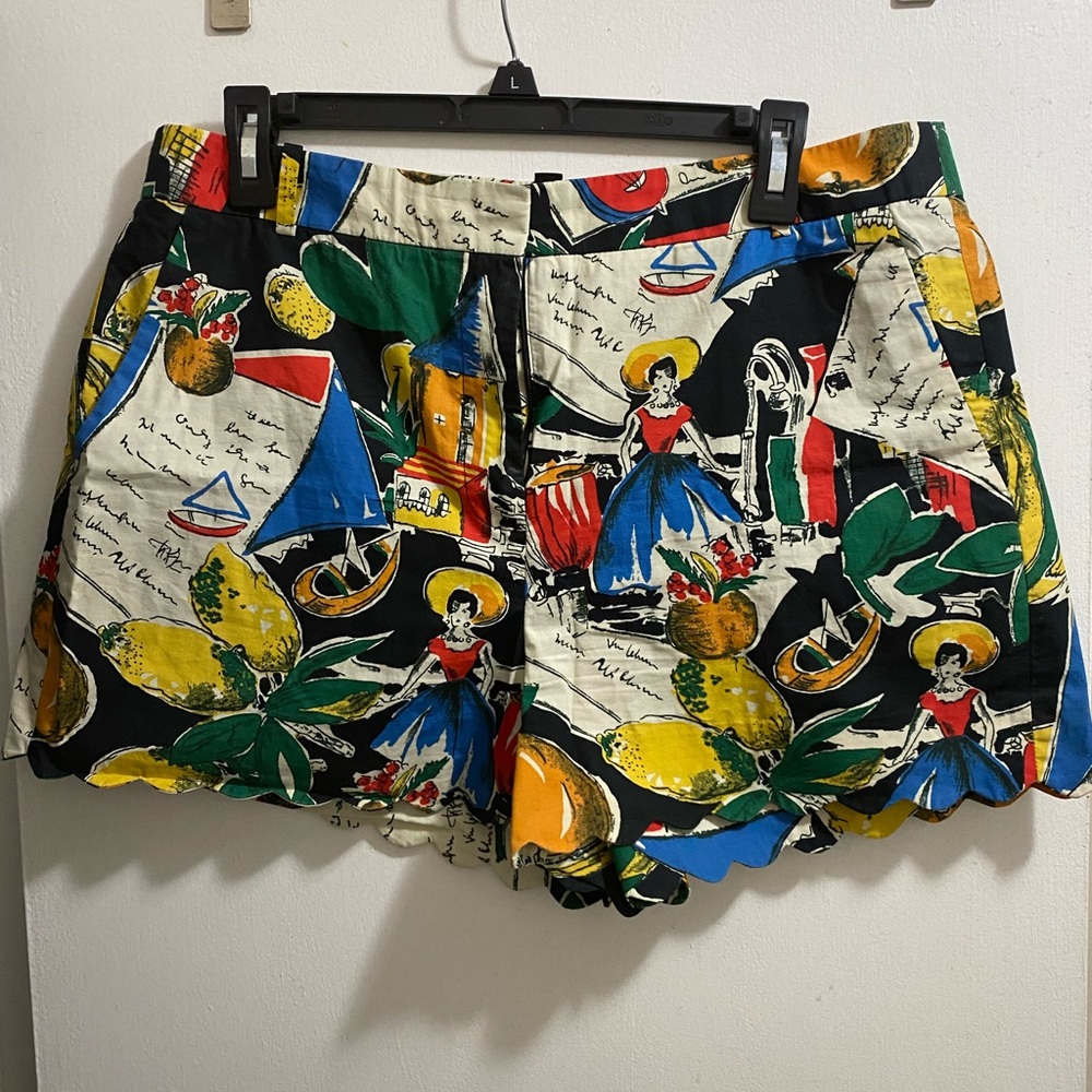 Tropical print shorts